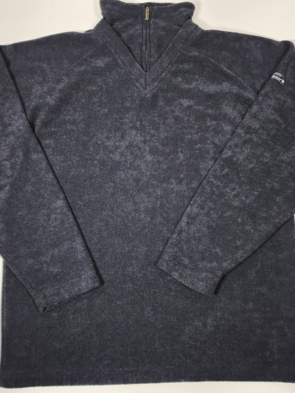 Men's Black Half-Zip Fleece Sweater